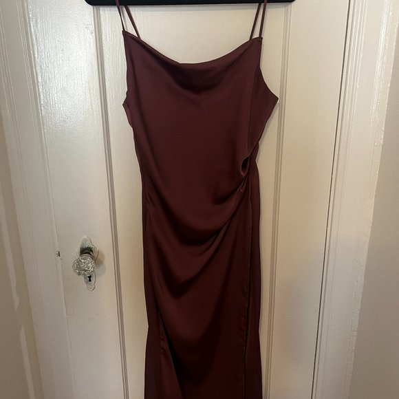 Burgundy Silk Dress from Current - Picture 1 of 2
